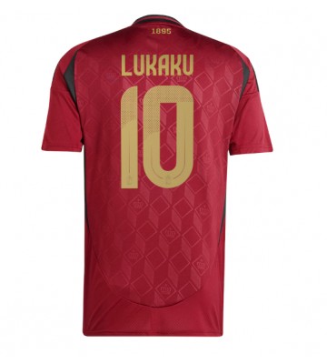 Belgien Romelu Lukaku #10 Hjemmebanetrøje EM 2024 Kort ærmer